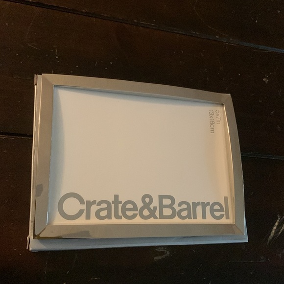 Crate & Barrel Silver Picture Frame - Picture 2 of 5